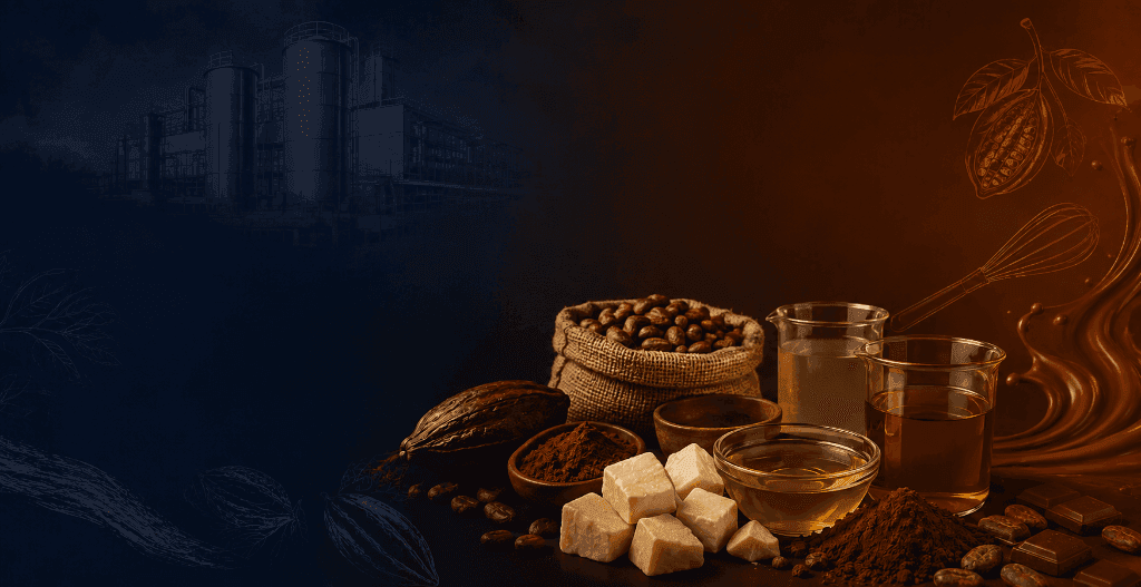 Industrial Confectionery Raw Materials Factory Background